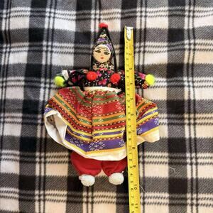 Vintage Handmade Turkish Soganli Folk Art Cloth Doll Bez Bebek Souvenir